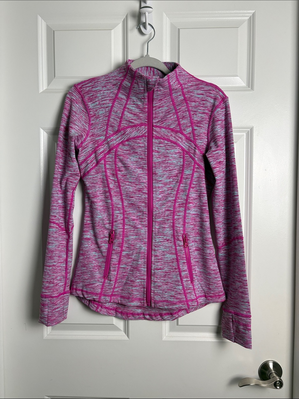 LULULEMON WEE ARE FROM SPACE BRUSHED PINK DEFINE Jacket Yoga Gym Womens Size 8